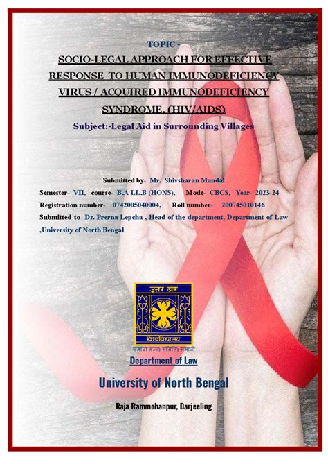 Laws on HIV/AIDS: Effective Responses and Community Awareness (B.A LL.B ...