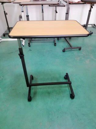 adjustable mobile laptop cart medical equipment nursing movable wood ...