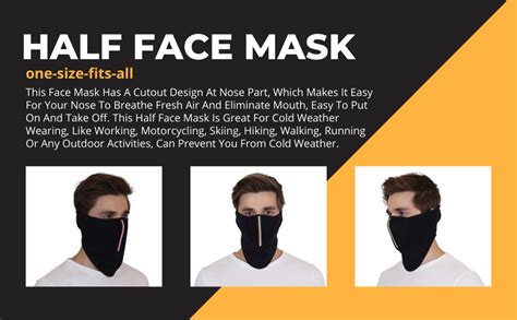 SOUL eTHICS Men Premium Cotton Breathable,Stretchable Rider Face Mask ...