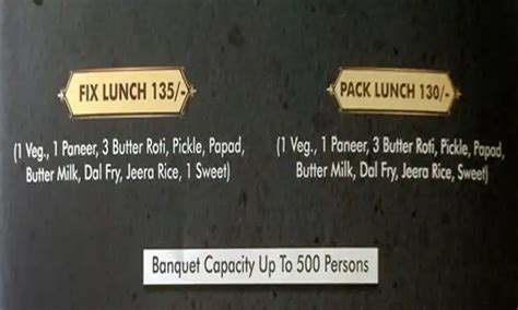 Menu at GRAND RIO RESTAURANT & BANQUET, Ahmedabad