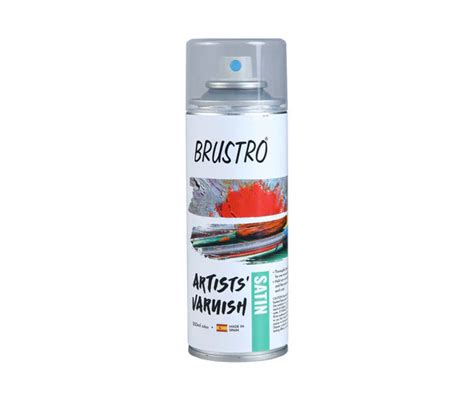 Brustro Artist's Varnish Spray Can 200ml Satin Finish – Wrap and woof