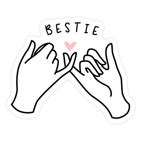 Bestie Magnet | Besties, Vinyl sticker, Birthday stickers