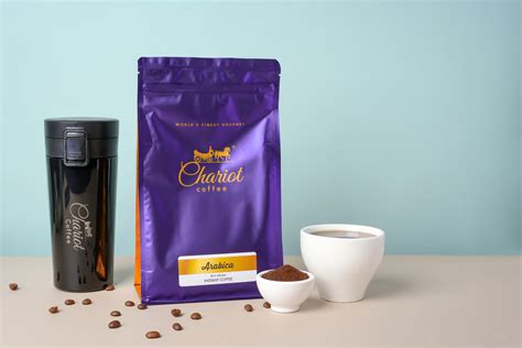 Chariot Arabica Rich Aroma Spray Dried Instant Coffee 500g with Free T ...