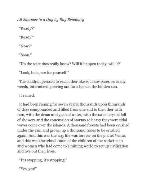 All+Summer+in+a+Day+by+Ray+Bradbury - All Summer in a Day by Ray ...