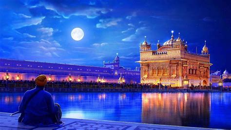Golden Temple Amritsar - Sikh Holy Shrine - Watercolor Painting ...