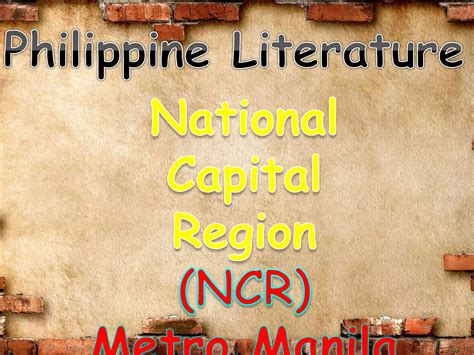 National Capital Region (NCR) - Metro Manila Philippines | PPTX