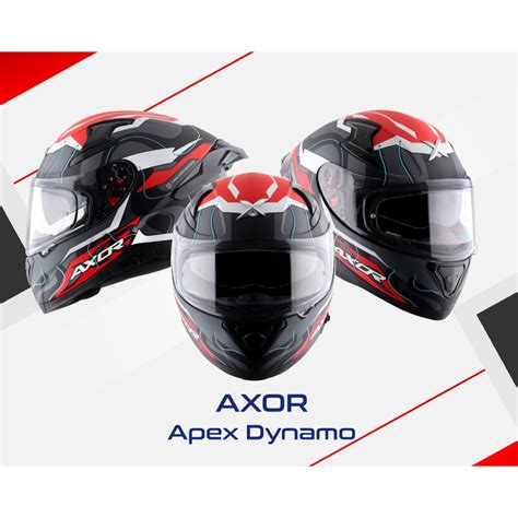 Axor Apex Dynamo ISI ECE and DOT Certified Full Face Motorbike Helmet ...