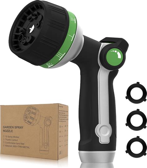 Amazon.com : Garden Hose Nozzle Heavy Duty,Metal Water Hose Nozzle with ...