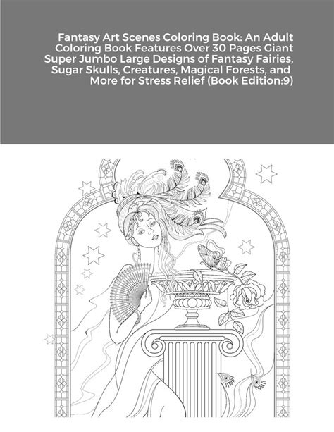Buy Fantasy Art Scenes Coloring Book: An Adult Coloring Book Features ...