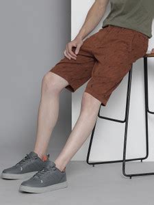 The Indian Garage Co. Printed Men Brown Chino Shorts - Buy The Indian ...