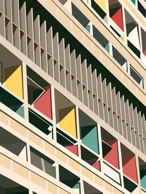 Unité d'Habitation Art Print by keniakluna | Coworking space design ...