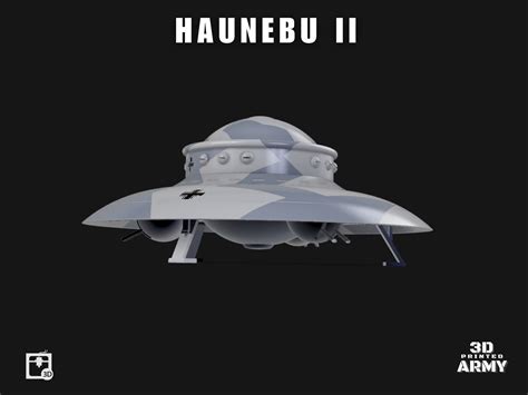 German WW2 UFO - Haunebu 2 - STL files 3D print 3D model 3D printable ...