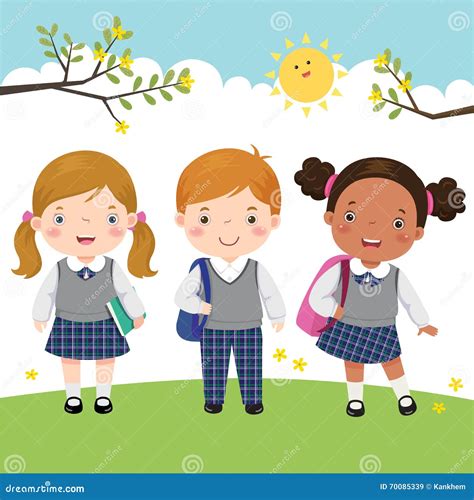 3 Children Clipart School