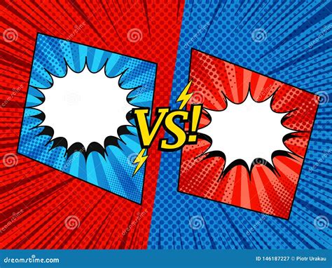 Comic Versus Elegant Template Stock Vector - Illustration of page ...
