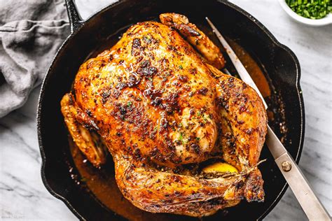 Recipe For Whole Roasted Chicken Roasted Chicken Recipe With Garlic ...