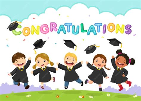 Premium Vector | Happy graduation day. illustration of students ...