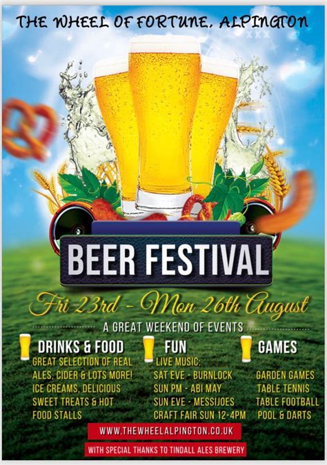 Wheel of Fortune Beer Festival , The Wheel of Fortune Alpington ...