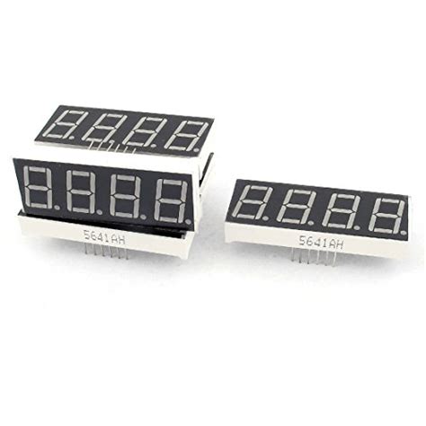 Buy uxcell® 5Pcs Red 7-Segment 4-Bit 0.56 LED Digital Display Common ...