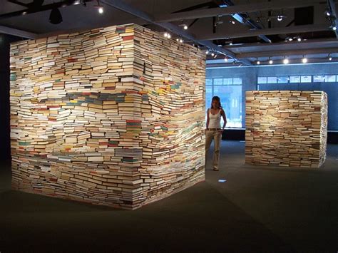 Unique Art Installations with Books