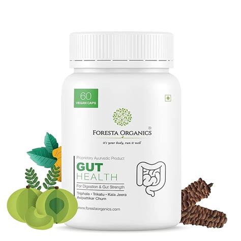 Buy Foresta Organics Gut Health with Isabgol, Triphla, Trikatu ...