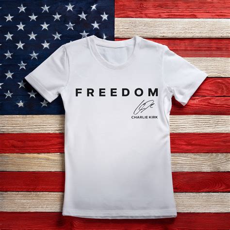 Charlie Kirk Freedom Signature Shirts