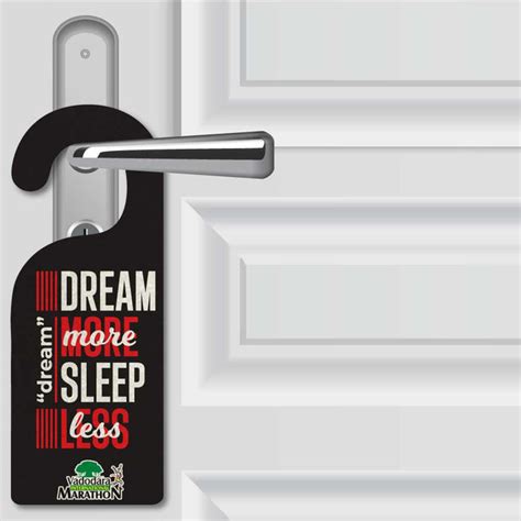 Sleep Less Door Hanger | gingercrush.com