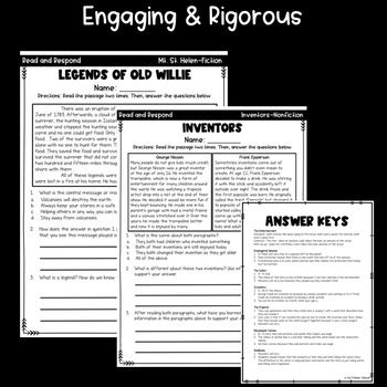 Image result for 2nd Grade Text Evidence Examples PDF