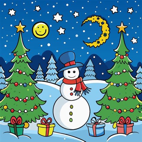 Christmas Cartoon Drawings 的图像结果