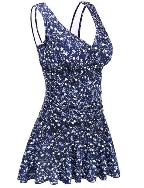 USED***AONTUS Modest Vintage Swimsuits for Older Women One Piece Swim ...