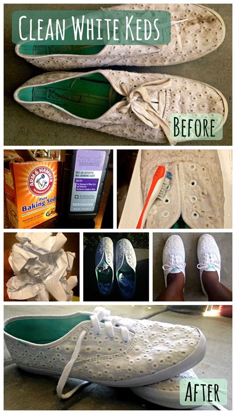 How to clean white Keds or sneakers! 1. Mix hydrogen peroxide and ...