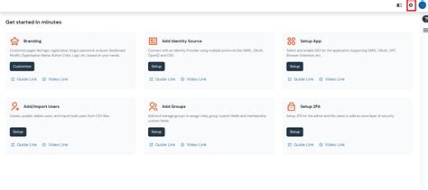 Dashboard Applications| miniOrange End User Self-Service Portal