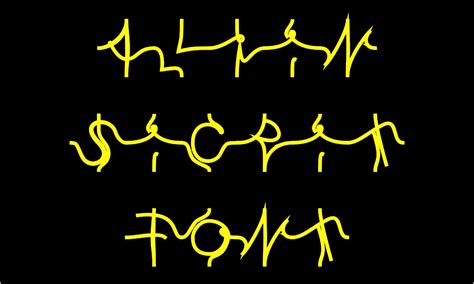 Alien Style Font 的图像结果