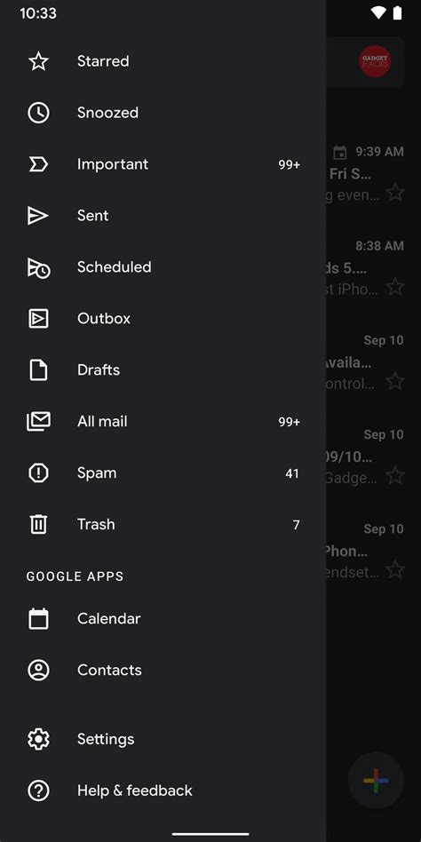 How To Make Gmail Dark Mode Iphone at Tony Sorenson blog