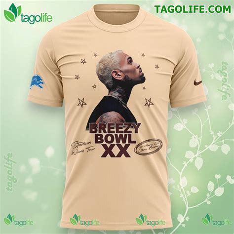 Detroit Lions X Chris Brown·Breezy Bowl XX 2025 Shirt - Tagolife