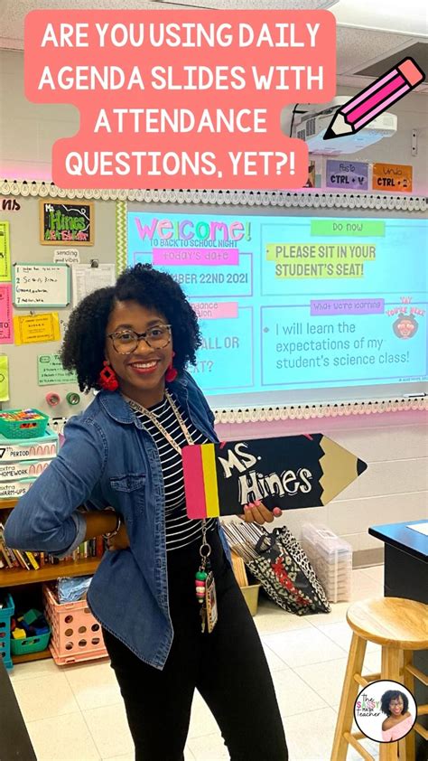 Daily agenda slides with attendance questions – Artofit