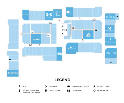 OKC Outlets Mall Map - All Maps