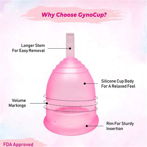 Buy GYNOCUP PREMIUM MENSTRUAL CUP FOR WOMEN FDA APPROVED |PINK | SMALL ...