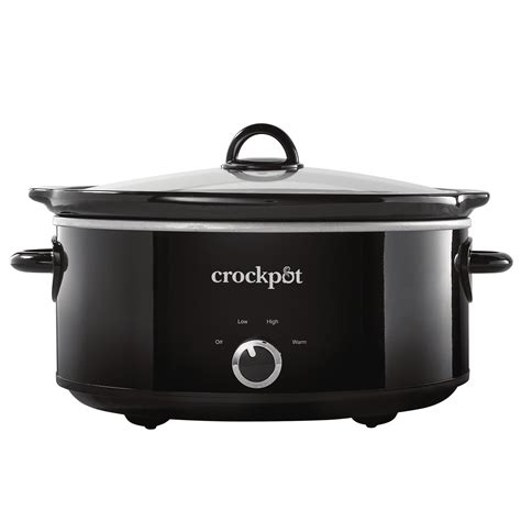Crock-Pot® Large Electric Manual 7-Quart Slow Cooker, Black - Walmart.com