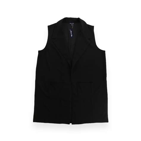 【COU】deadstock deep side slit oversized tailored vest -3907- | cv