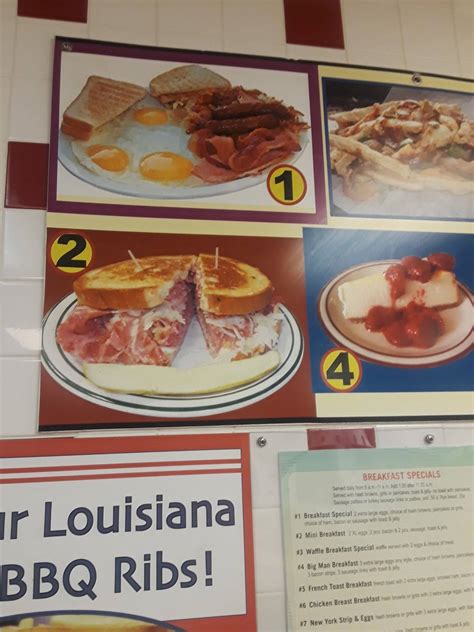 Menu at Grandy's Coney Island restaurant, Detroit, Outer Dr E