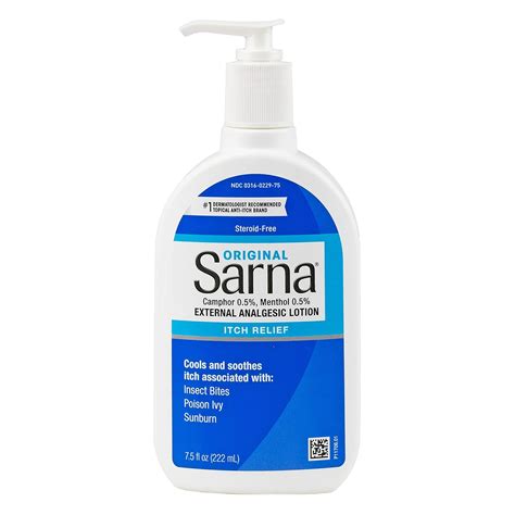 Amazon.com: Sarna Original Steroid-Free Anti-Itch Lotion, Relief for ...
