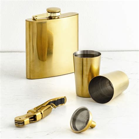 Buy Shale Nyxon Hip Flask with Shot Glass - Set of 5 from Home Centre ...