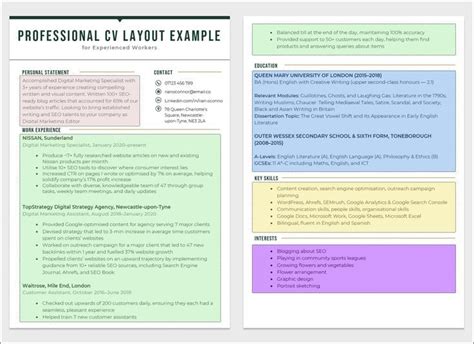 Image result for How to Write a CV Example