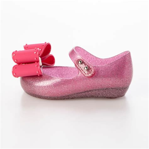メリッサ melissa MINI MELISSA ULTRAGIRL CLASSIC BOW BB （GLITTER PINK） -waja ...
