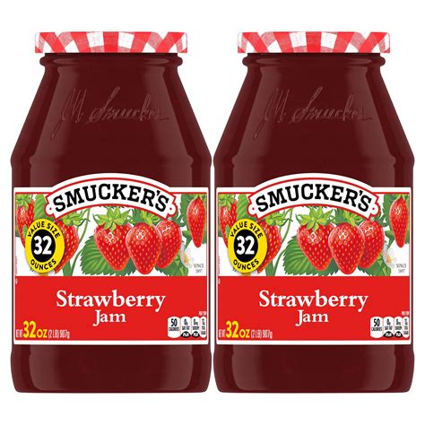 (2 pack) Smucker's Strawberry Jam, 32 Ounces - Walmart Business Supplies
