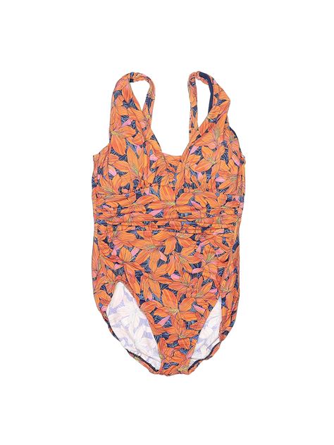 Lands' End Orange One Piece Swimsuit Size 6 - 68% off | ThredUp