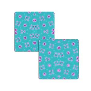 The Warli Designer Wooden Pack of 6 Coasters | Square Shape Coaster ...