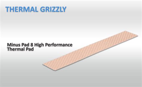 Thermal Grizzly Minus Pad 8 High Performance Thermal Pad - 120x20x0.5mm ...