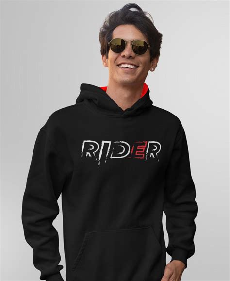 Wanderlooms Rider Red Hoodie | Bike Riding hoodies