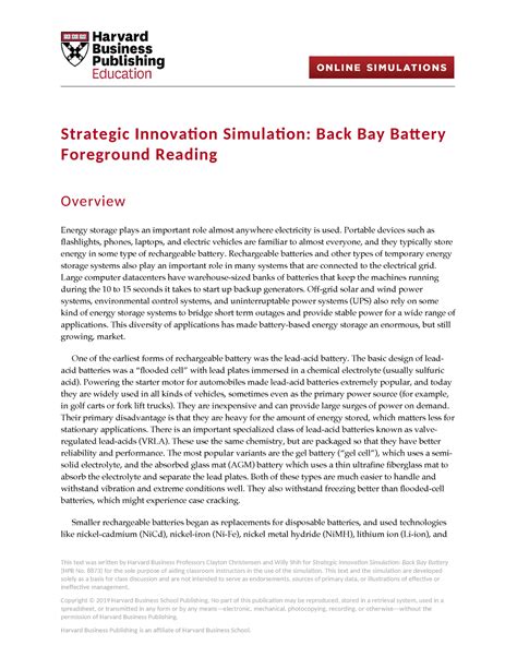 Back+Bay+Battery Foreground+Reading - Strategic Innovaton Simulaton ...
